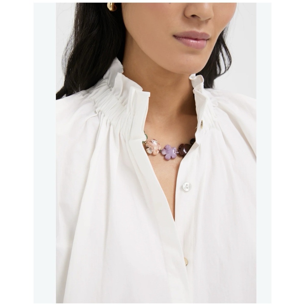 Pomander Place White Rae Blouse Women's Size Large NWT Tuckernuck Capsule